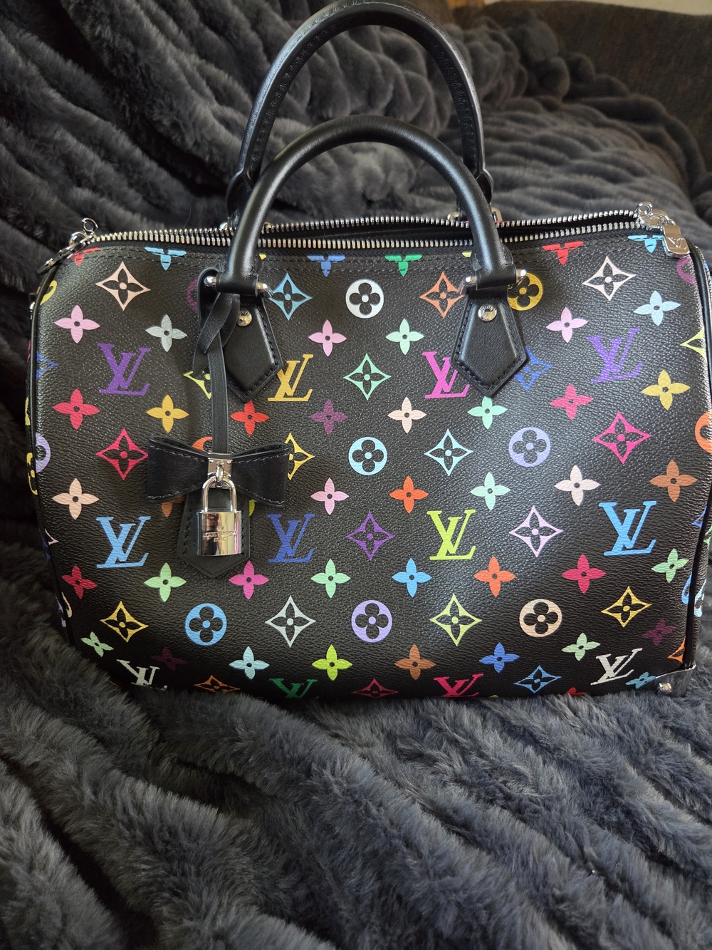 Black Multicolor Monogram Speedy Handbag